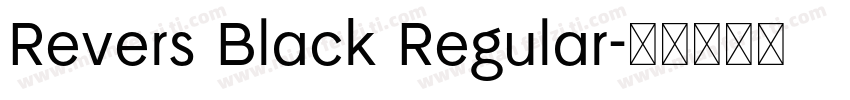 Revers Black Regular字体转换